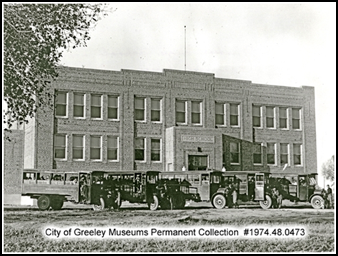 1921 – Windsor High School and Busses