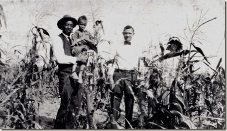 OT Jackson with the son of Booker T Washington who visited the town in 1920