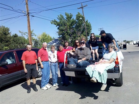 Trappers Day Parade group of participants